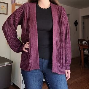 SO Oversized Knit Cardigan